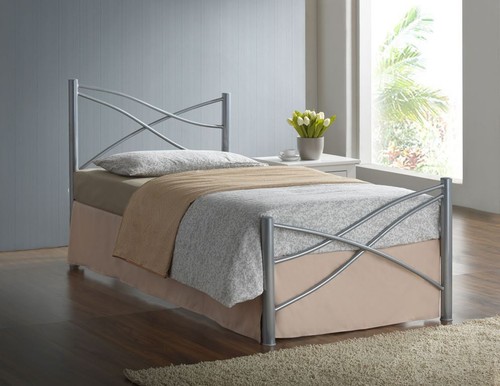 3ft single modern metal bed - metal,