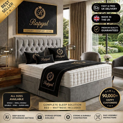 Luxury divan bed set - luxury, with