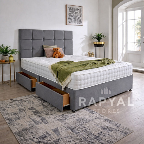 Plush divan bed set - divan,
