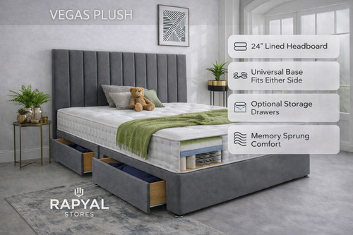 Luxury plush divan bed - luxury,