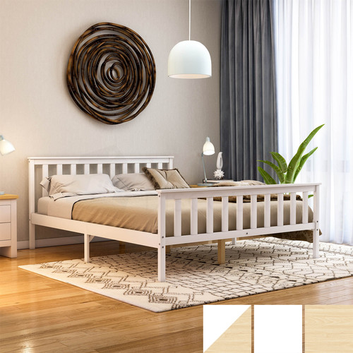 Wooden bed frame - bed, solid