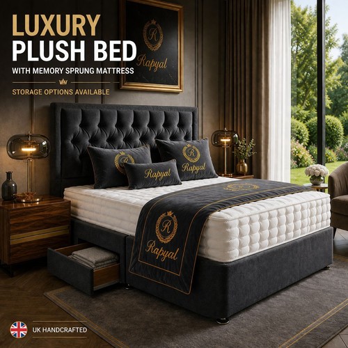 Luxury divan bed set - bed, with